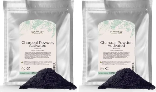 Vista 2 de Starwest Botanicals Polvo de carbón activado, 2 libras