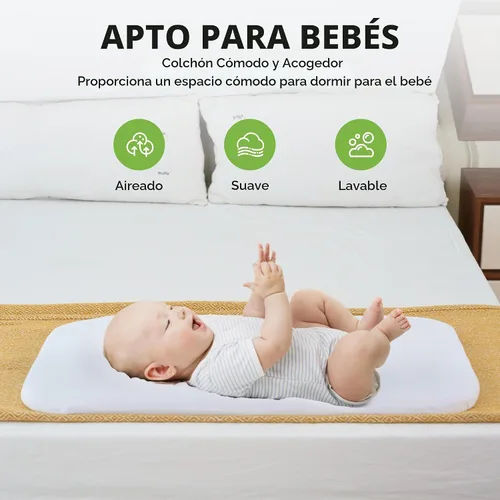 Vista 3 de Real Relax Moisés para bebé, cuna mecedora 3 en 1 para bebé con 6 alturas ajustables, laterales y colchón de malla transpirable, cesta de Gris