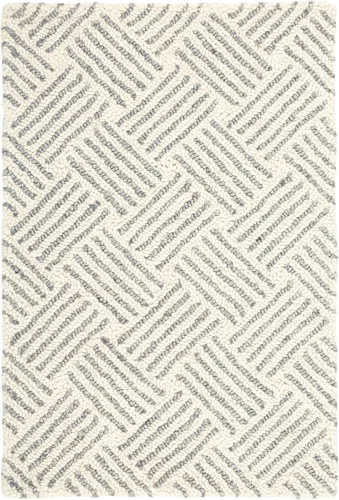 Vista 14 de Dash & Albert Ashmore - Alfombra de lana micro enganchada a múltiples manos, 2 x 3 pies, patrón geométrico multicolor