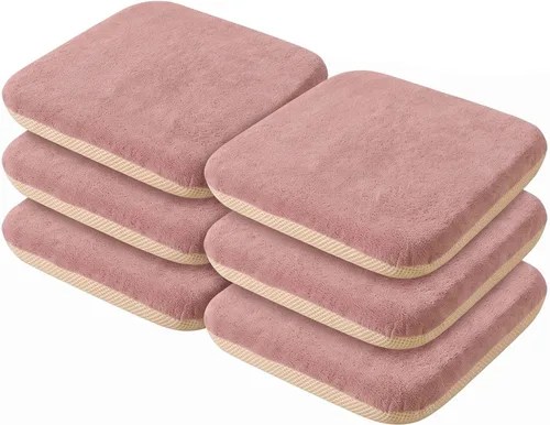 Vista 12 de Cojines cuadrados antideslizantes para silla, almohadillas de espuma Azul