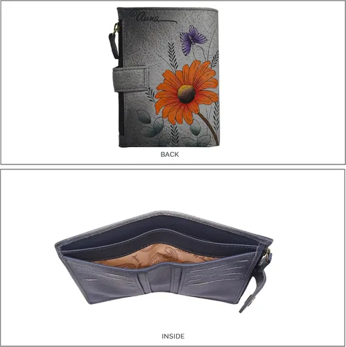 Vista 44 de Anna by Anuschka Cartera de mujer pintada a mano de cuero genuino para mujer