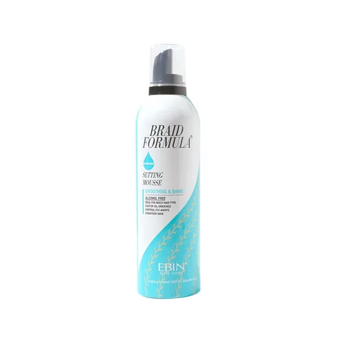 Vista 6 de EBIN NEW YORK Mousse fijador de fórmula trenzada (2.7 onzas, menta)