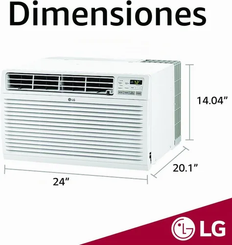 Vista 4 de LG LT0816CER aire acondicionado de 8.000 BTU con instalación para pared 115V, for Rooms up to 330 Sq. Ft., Perfect, for Bedroom or Office, Remote