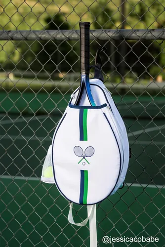 Vista 8 de Rejolly Bolsa Bandolera de Raqueta de Tenis para Mujeres y Hombres Acolchada Resistente al Agua Funda de Raqueta de Un Hombro Cruzada para 2