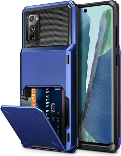 Vista 22 de Vofolen Funda tipo cartera para Galaxy Note 8 con soporte para tarjeta de crédito, bolsillo de 4 ranuras, puerta abatible, antiarañazos, de doble