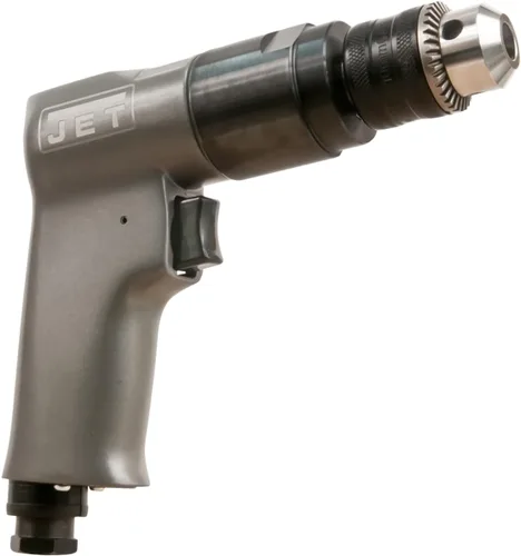 Vista 8 de JET Taladro angular reversible neumático de 3/8 pulgadas, 1200 RPM (JAT-630), negro