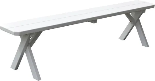 Vista 11 de Furniture Barn USA Pine - Banco cruzado de 2 pies, color negro