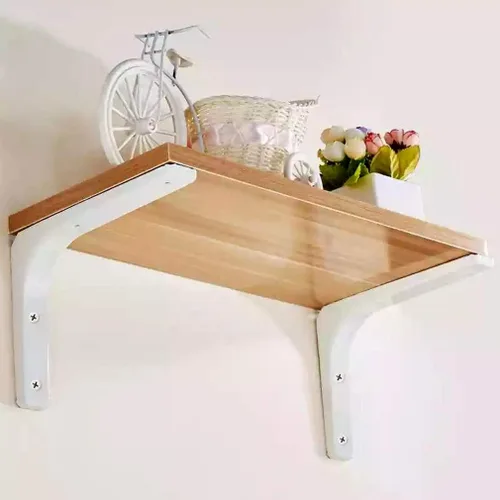 Vista 3 de Soportes de estante para montaje en pared, soporte de estante de metal flotante, soporte de esquina de 90 grados, soportes de estantería