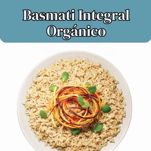 Vista 4 de SEEDS OF CHANGE Arroz Basmati marrón orgánico certificado, alimentos orgánicos, bolsa de 8.5 onzas