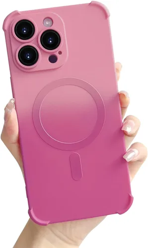 Vista 13 de Funda magnética para iPhone 12 de 6.1 pulgadas con protector de lente de cámara, protección contra caídas [compatible con Magsafe] Funda delgada