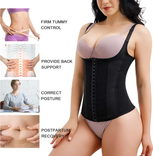 Vista 5 de YERKOAD Chaleco moldeador de cintura para mujer, con control de abdomen, faja de apoyo para la espalda