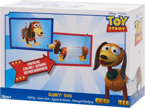 Vista 6 de Just Play - Slinky Dog Jr retro de 4.35 pulgadas, el juguete original clásico de resorte para caminar, vintage, juguete antiestrés, juguetes