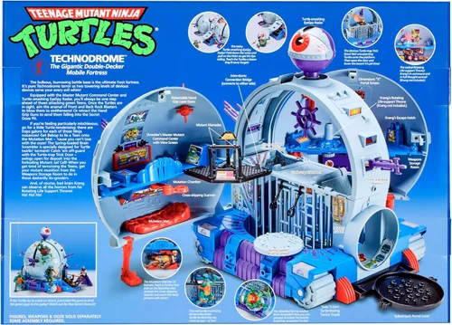 Vista 11 de Teenage Mutant Ninja Turtles TMNT Classic Technodrome Playset - Exclusivo de Amazon