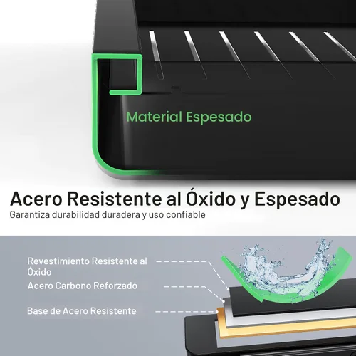 Vista 5 de Kitstorack Organizador de gabinete extraíble, expandible (12"-20") cajón deslizante resistente fijo con nano película adhesiva para ollas