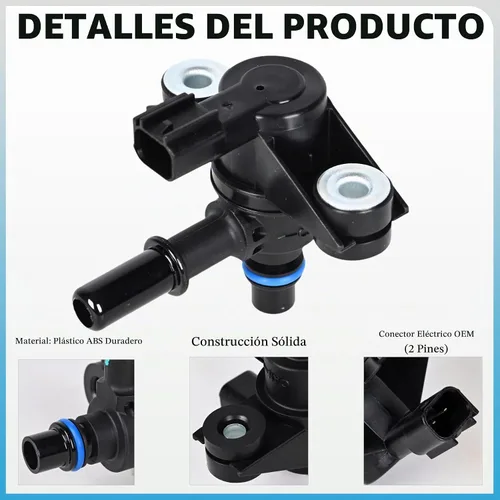 Vista 3 de Válvula de purga de recipiente de vapor 911-222 EVAP Válvula solenoide de purga de recipiente de vapor de emisiones evaporativas Compatible con Ford