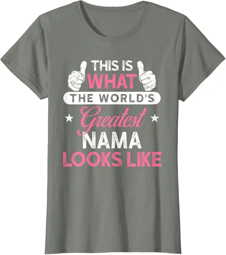 Vista 9 de Camiseta Nama para mujer: camiseta de nama más grande del mundo Negro