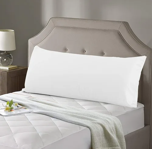 Vista 15 de Evolive Nueva Funda de Almohada Corporal de Hilo 300TC 100% Algodón con Cierre de Cremallera Oculto 21"x54" (Gris Carbón)