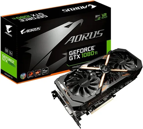 Vista 7 de Gigabyte GeForce GTX 1080 Ti Waterforce 11GD tarjetas gráficas