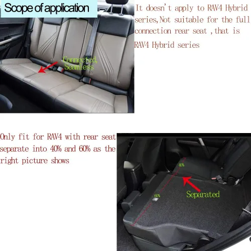 Vista 2 de EKR - Juego completo de fundas de asiento de cuero para automóvil de ajuste personalizado (color negro)
