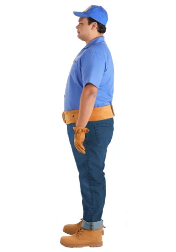 Vista 3 de Disfraz Disney Wreck It Ralph Fix It Felix para Hombre Talla Grande Multicolor