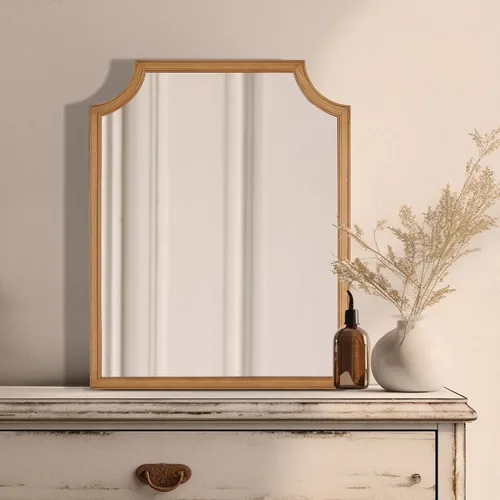 Vista 17 de Espejos de Baño de Madera para Montar en la Pared, 16" x 20" Marco de Madera Rústica Espejos de Pared Decorativos para Sala de Estar o Dormitorio