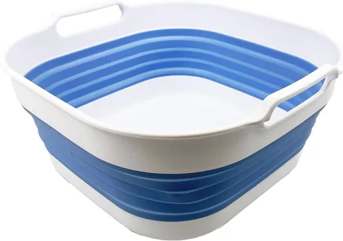 Vista 14 de SAMMART Sartén plegable de 10L (2.64 galones), lavabo plegable, tina portátil para lavar platos, bandeja de almacenamiento de cocina que ahorra