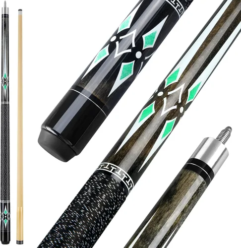 Vista 9 de Pool Cue, 58 inch Maple Billiard Pool Cue Sticks for Adults with 13mm Tip, 18 19 20 21oz Professional Pool Sticks with Anti-Slip Thread Wrapping for