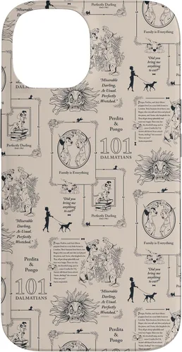 Vista 4 de Funda con estampado de libro vintage para iPhone 16 Disney 101 Dálmatas