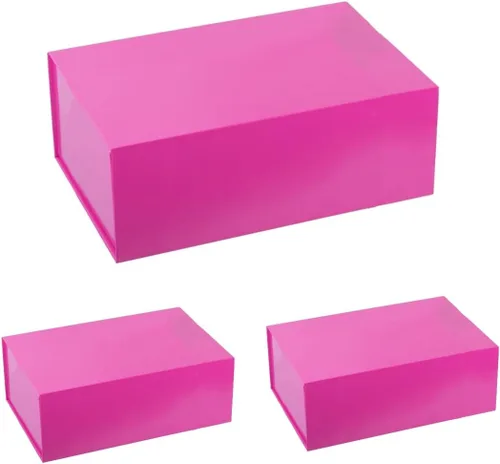 Vista 15 de Caja de regalo negra de 16 x 13 x 5.3 pulgadas, caja de regalo para padrinos de boda con tapa magnética, cajas de regalo grandes para Pascua, día