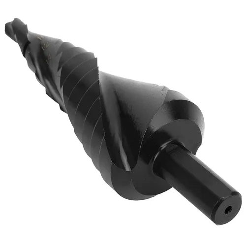 Vista 3 de Broca escalonada, brocas de cono negro para metal, madera, 0.236-1.181 in, cortador de agujero, nitruración de acero de alta velocidad para plástico