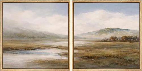Vista 15 de SIGNFORD Impresión en Lienzo Enmarcado Arte de Pared Art Nouveau Lago de Cisnes Elegantes Ilustraciones de Aves Acuáticas Moderno Boho Naturaleza