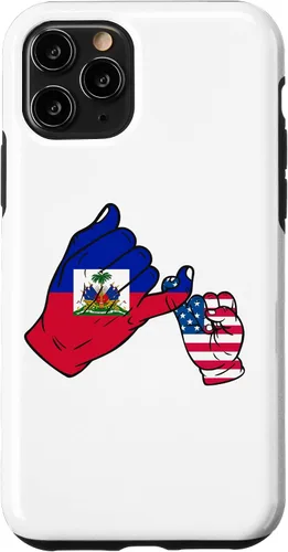 Vista 10 de iPhone XR Parent and child Haiti USA family Case