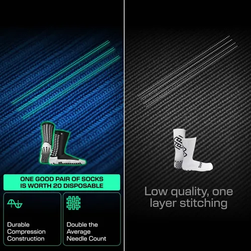 Vista 7 de LUX Sports Calcetines de Doble Agarre - Calcetines de Agarre para Fútbol para Hombres y Mujeres. Rendimiento y Comodidad GripArray