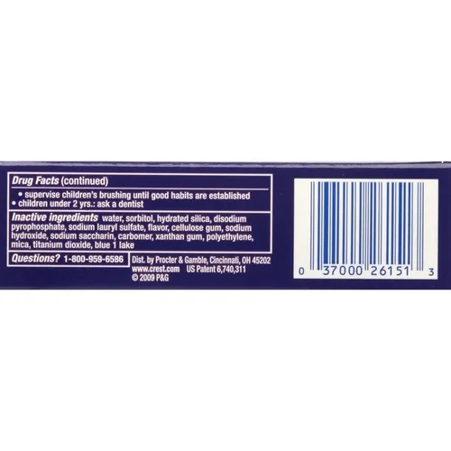 Vista 8 de Crest 3D - Pasta de dientes anticaries y con flúor 3D White Vivid Radiant Mint, 0.85 oz, paquete de 4