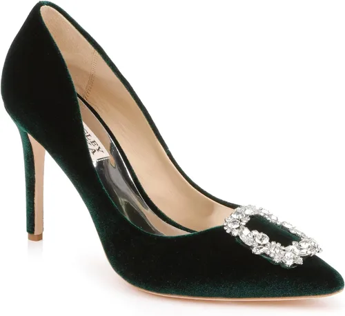Vista 2 de Badgley Mischka Tacones Cher para mujer - Tacones de mujer con tacones de aguja de stiletto de 3.75" Azul celeste