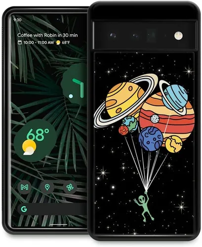 Vista 12 de Funda compatible con Google Pixel 4A 5G, sistema solar de globo alienígena, diseño de patrón increíble, a prueba de golpes, antiarañazos, carcasa