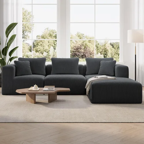 Vista 68 de Novilla - Sofá biplaza modular de 70.8 pulgadas, sofá modular de espacio pequeño, moderno sofá de nube con soporte Smarts Coil®, sofá seccional sin
