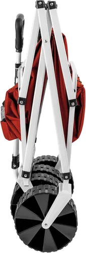 Vista 5 de YSC Carro de playa plegable – Carrito plegable con ruedas – Cesta de la compra – Carro de transporte diario – Carrito grande al aire libre – Carrito
