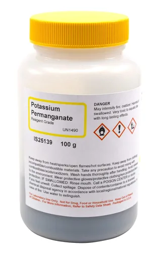 Vista 2 de Permanganato de potasio, 100g - Grado reactivo - La colección química curada por Innovating Science