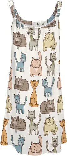 Vista 5 de Camisón de playa para mujer, camisón suave para dormir, pijama holgado y cómodo