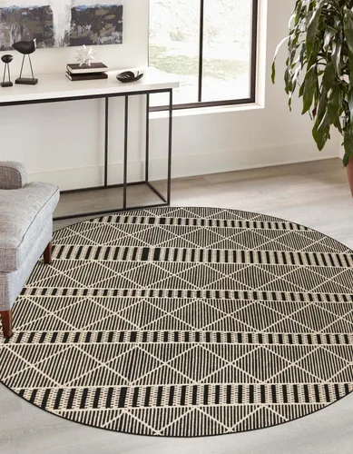 Vista 17 de Unique Loom Outdoor Trellis Collection - Alfombra de área - Dalyan (2 x 3 pies 1 pulgada, rectangular, azul/marfil)