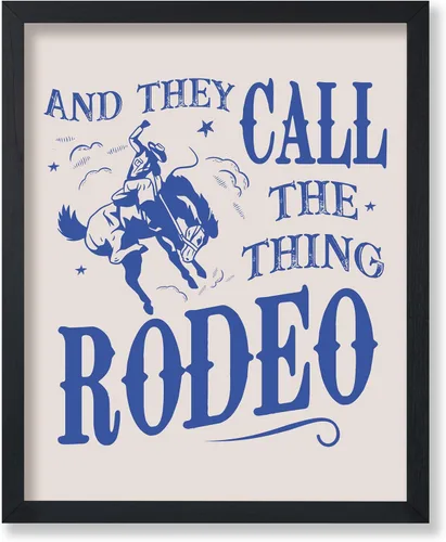 Vista 44 de Poster Master Póster de You've Yeed Your Last Haw, estampado retro de vaquero azul, arte occidental, arte moderno, arte del salvaje oeste, regalo