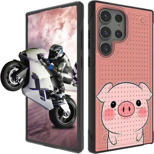 Vista 68 de Funda protectora resistente de doble capa para Samsung A14 5G (parte trasera con textura antideslizante), TPU suave a prueba de golpes, para Samsung