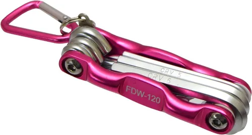 Vista 2 de Takagi FDW-120 M&M Folding Wrench, Hex Bar, mm + DR, Set of 6