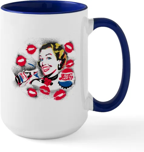 Vista 29 de CafePress Pepsi - Taza de café de cerámica (15.0 fl oz)