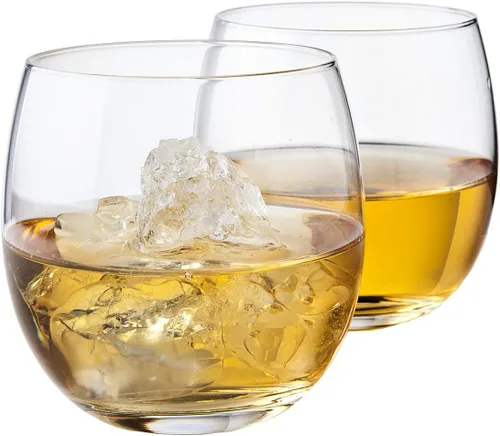 Vista 4 de Decantador Godinger de whisky con dispensador, con 2 vasos de whisky, para licor, whisky, bourbon, vodka
