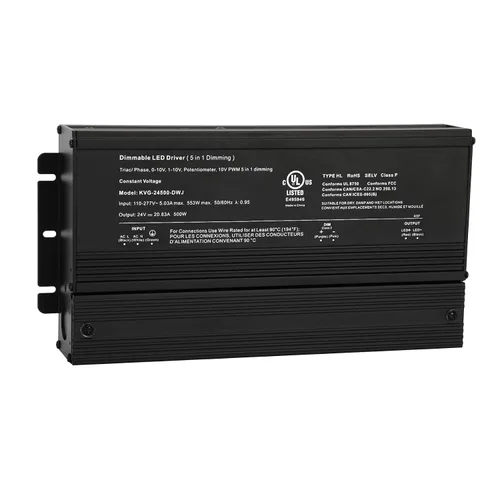 Vista 12 de 150W Dimmable LED Driver 24V, 110V-277V AC a 24V DC llevó el transformador Compatible con atenuador Lutron y Leviton