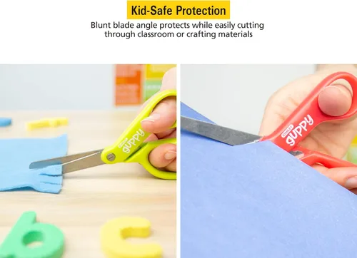 Vista 6 de Stanley Guppy tijeras para niños de 5 pulgadas, Colores Variados