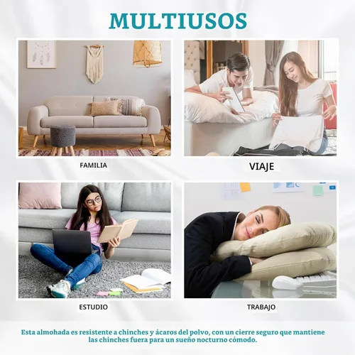 Vista 7 de Hahafelt Funda de almohada cervical refrescante (solo funda de almohada), funda de almohada impermeable de bambú para el cuello, funda de almohada