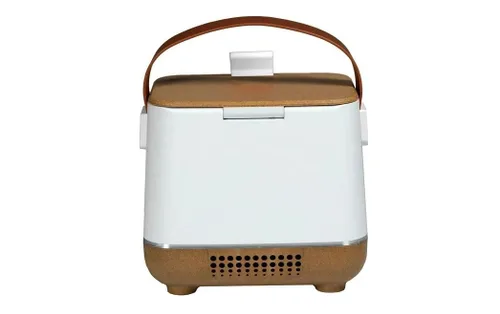 Vista 6 de Mini refrigerador retro de 6 latas de 1 cu. ft en corcho blanco